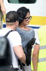 DEMI LOVATO Arrives in St. Barts 12/15/2015