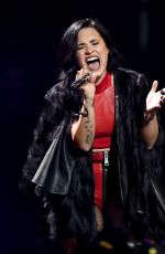 DEMI LOVATO at Jingle Ball 2015 in Dallas 12/01/2015
