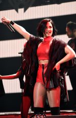DEMI LOVATO at Jingle Ball 2015 in Dallas 12/01/2015