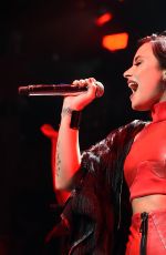 DEMI LOVATO at Jingle Ball 2015 in Dallas 12/01/2015