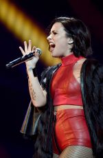 DEMI LOVATO at Jingle Ball 2015 in Dallas 12/01/2015
