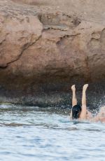 DEMI LOVATO in Swimsuit in St. Barts 12/17/2015