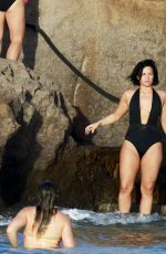 DEMI LOVATO in Swimsuit in St. Barts 12/17/2015