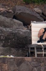 DEMI LOVATO in Swimsuit in St. Barts 12/17/2015