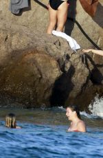 DEMI LOVATO in Swimsuit in St. Barts 12/17/2015