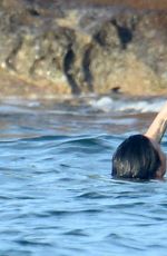 DEMI LOVATO in Swimsuit in St. Barts 12/17/2015