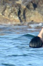 DEMI LOVATO in Swimsuit in St. Barts 12/17/2015