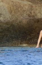 DEMI LOVATO in Swimsuit in St. Barts 12/17/2015