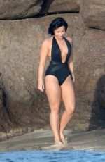 DEMI LOVATO in Swimsuit in St. Barts 12/17/2015