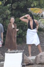 DEMI LOVATO in Swimsuit in St. Barts 12/17/2015