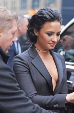 DEMI LOVATO Leaves Hew Hotel in New York 12/11/2015