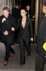 DEMI LOVATO Leaves Hew Hotel in New York 12/11/2015