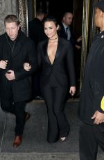 DEMI LOVATO Leaves Hew Hotel in New York 12/11/2015