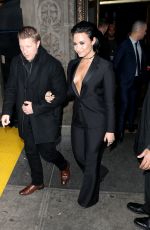 DEMI LOVATO Leaves Hew Hotel in New York 12/11/2015