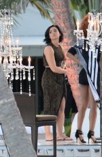 DEMI LOVATON at VS Swim Special Soundcheck in St. Barts 12/15/2015