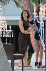 DEMI LOVATON at VS Swim Special Soundcheck in St. Barts 12/15/2015