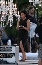 DEMI LOVATON at VS Swim Special Soundcheck in St. Barts 12/15/2015