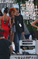 DEMI LOVATON at VS Swim Special Soundcheck in St. Barts 12/15/2015