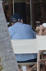 DEMI LOVATON at VS Swim Special Soundcheck in St. Barts 12/15/2015