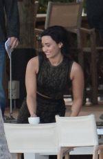 DEMI LOVATON at VS Swim Special Soundcheck in St. Barts 12/15/2015