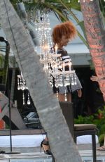 DEMI LOVATON at VS Swim Special Soundcheck in St. Barts 12/15/2015