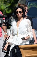 DEMI LOVATON Filming a Scenes for VS Swim Special in St. Barts 12/16/2015