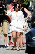 DEMI LOVATON Filming a Scenes for VS Swim Special in St. Barts 12/16/2015