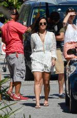 DEMI LOVATON Filming a Scenes for VS Swim Special in St. Barts 12/16/2015