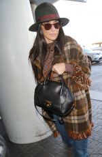 DEMI MOORE at Los Angeles International Airport 12/02/2015