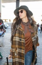 DEMI MOORE at Los Angeles International Airport 12/02/2015