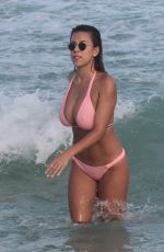DEVIN BRUGMAN in Bikini at a Beach in Miami 12/30/2015