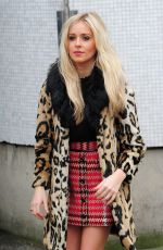DIANA VICKERS Arrives at Lorraine TV Programme in London 12/04/2015