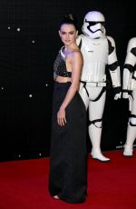 DIASY RIDLEY at Star Wars: The Force Awakens Premiere in London 12/16/2015