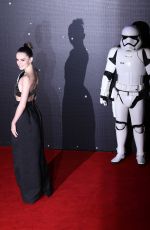 DIASY RIDLEY at Star Wars: The Force Awakens Premiere in London 12/16/2015