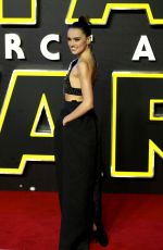 DIASY RIDLEY at Star Wars: The Force Awakens Premiere in London 12/16/2015