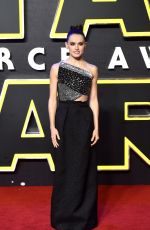 DIASY RIDLEY at Star Wars: The Force Awakens Premiere in London 12/16/2015