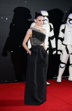 DIASY RIDLEY at Star Wars: The Force Awakens Premiere in London 12/16/2015