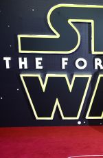DIASY RIDLEY at Star Wars: The Force Awakens Premiere in London 12/16/2015