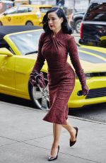 DITA VON TEESE Arrives at Her Hotel in New York 12/03/2015