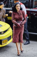 DITA VON TEESE Arrives at Her Hotel in New York 12/03/2015