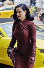 DITA VON TEESE Arrives at Her Hotel in New York 12/03/2015