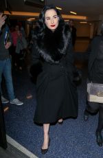 DITA VON TEESE Arrives at LAX Airport in Los Angeles 12/03/2015