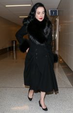 DITA VON TEESE Arrives at LAX Airport in Los Angeles 12/03/2015