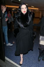 DITA VON TEESE Arrives at LAX Airport in Los Angeles 12/03/2015