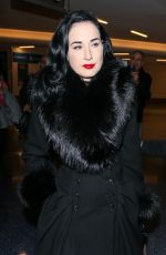 DITA VON TEESE Arrives at LAX Airport in Los Angeles 12/03/2015