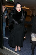 DITA VON TEESE Arrives at LAX Airport in Los Angeles 12/03/2015