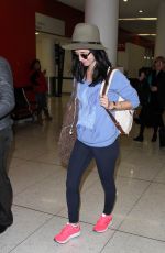 ELIZA DUSHKU at Los Angeles International Airport 12/14/2015