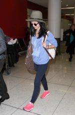 ELIZA DUSHKU at Los Angeles International Airport 12/14/2015