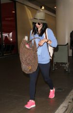 ELIZA DUSHKU at Los Angeles International Airport 12/14/2015
