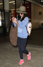 ELIZA DUSHKU at Los Angeles International Airport 12/14/2015